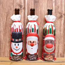 Decoraciones de Navidad Juego de vino tinto Conjunto de botellas de vino tinto Suministros de mesa de comedor suministros de decoración del hogar